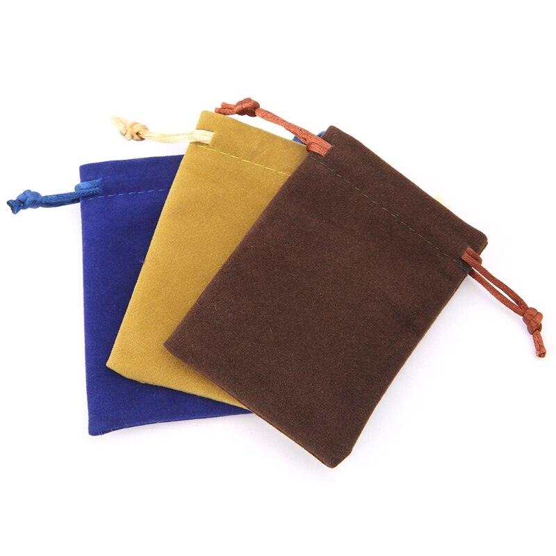 5Pcs RPG Dice Bag Velvet Drawstring Bags Tarots Card Jewelry Bag  High-grade Flannel Bag Gift Bag - NERD BEM TRAJADO
