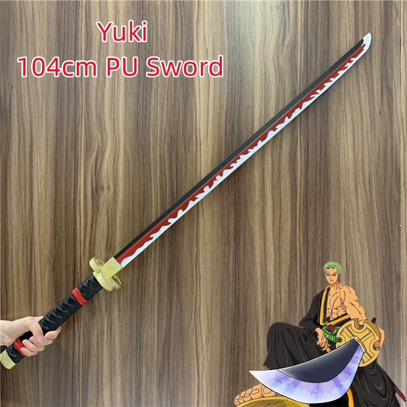 One Piece Roronoa Zoro Enma Sword Anime Costume Cosplay 104cm Wooden Sword